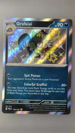 Grafaiai 190/091 SV: Paldean Fates Holo - Pokemon Card - Image 1