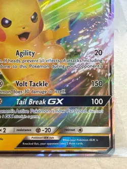 Pokemon Pikachu GX SM232 Black Star Promo Holo Card Sun & Moon - Image 5
