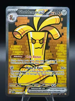 Gholdengo ex 252/182 + Gimmighoul 198/182 SV:PAR Connecting Art Card Lot NM-LP - Image 3