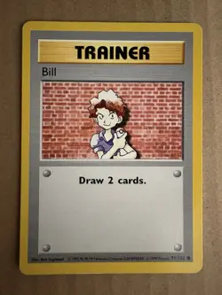 Pokemon - Base Set Shadowless - Bill 91/102 - Common LP/NM - Image 1