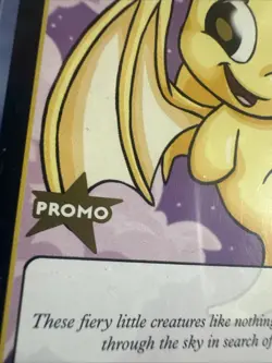 Neopets TCG Promo Card Yellow Shoyru MP 5/15 Wizards 2004 - Image 2