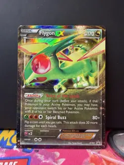 Pokemon - TCG Flygon EX Black Star Promos Holo Card XY61 (2015) - Image 1