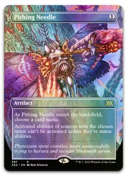 Pithing Needle (Borderless) #397 (Foil) (NM) Double Masters 2022 2X2 Magic MTG - Image 1
