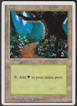 MTG - Forest - ALTERNATE 4th Edition Magic - Image 1
