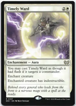 Timely Ward Normal R Commander: Duskmourn: House of Horror 107 NM - Image 1