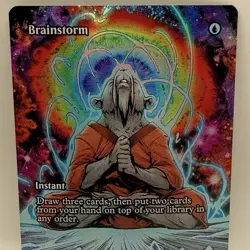 MTG Brainstorm (Borderless) 0004 (M) Teenage Mutant Ninja Turtles Source (PZA) - Image 1