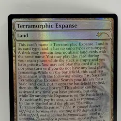 MTG SLD Secret Lair Drop Full Text Foil Terramorphic Expanse 585 - Image 1