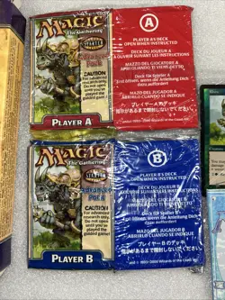 Magic the Gathering Starter Level MISSING CD TCG 2000 Player A & B Sealed Packs - Image 3