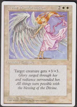 MTG - Divine Transformation - ALTERNATE 4th Edition Magic - Image 1