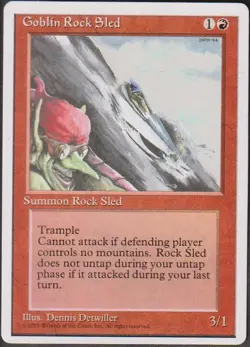 MTG - Goblin Rock Sled - ALTERNATE 4th Edition Magic - Image 1