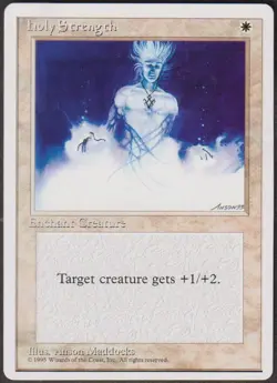 MTG - Holy Strength - ALTERNATE 4th Edition Magic - Image 1
