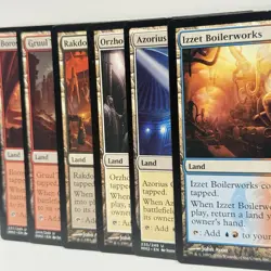 Lot of 6 MTG Bounce Lands LP Azorius Izzet Orzhov Rakdos Gruul Boros - Image 1