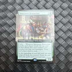 Innocuous Researcher (extended art) murders at kalov manor MTG - NM+ - Image 1