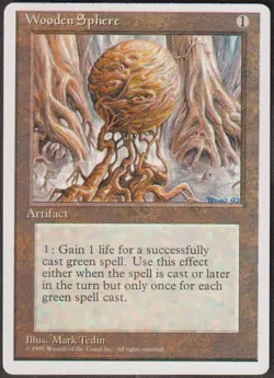 MTG - Wooden Sphere - ALTERNATE 4th Edition Magic - Image 1