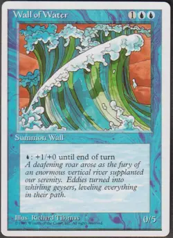 MTG - Wall of Water - ALTERNATE 4th Edition Magic - Image 1
