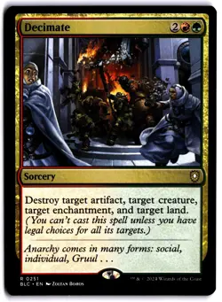 Decimate NM BLC Commander: Bloomburrow MTG - Image 1