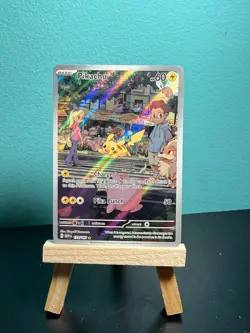 Pokemon TCG. Pikachu 173/165 Scarlet & Violet 151 (MEW) Holo Rare - Image 1