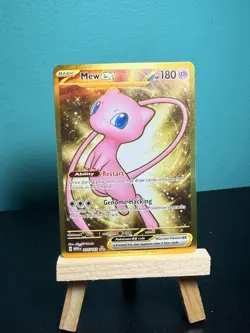 Pokemon 151 Mew EX 205/165 Gold Hyper Rare NM - Image 1