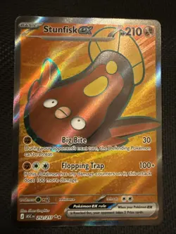 Stunfisk ex Full Art Ultra Rare 252/217 Pokemon Ascended Heroes English - Image 1