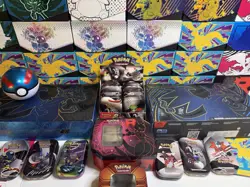 MASSIVE Lot Of Pokemon ETBs, UPCs, Tin, Pokeballs, Guides And More! Sold Empty - Image 5