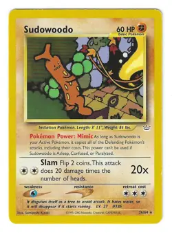 Sudowoodo 26/64 - Neo Revelation - Unlimited Rare - Pokemon TCG - WoTC - HP - Image 1