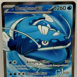 Pokemon Dondozo ex 211/182 Paradox Rift Full Art Ultra Rare Holo Card 2023 - Image 1
