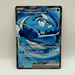 Pokemon Dondozo ex 211/182 Paradox Rift Full Art Ultra Rare Holo Card 2023 - Image 2