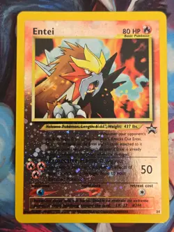 Holo Black Star Promo Entei #34 Pokemon TCG - Image 1