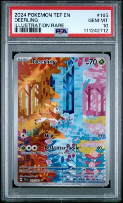 Deerling 165 Illustration Rare Pokemon Tef En-Temporal Forces PSA 10 - Image 1