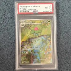 Pokemon TCG Ivysaur Illustration Rare Holo 167/165 SV151 PSA 8 - Image 1