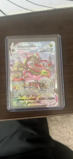 Pokemon 2021 SWSH Evolving Skies Rayquaza VMAX Alt Art #218/203 Mint - Image 1