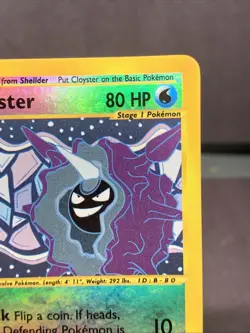 Pokemon TCG Cloyster 8/165 Expedition Base Set Reverse Holo Rare WOTC VTG 2002 - Image 3