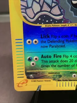 Pokemon TCG Cloyster 8/165 Expedition Base Set Reverse Holo Rare WOTC VTG 2002 - Image 5