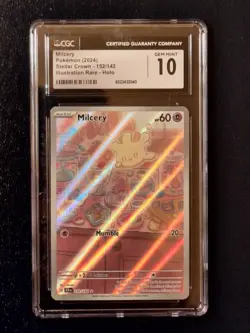 Pokemon: Milcery 152/142 Stellar Crown Illustration Rare CGC 10 Gem Mint Holo - Image 1