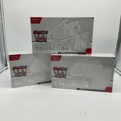 Pokemon TCG Scarlet Violet 151 Ultra Premium Collection Box Sealed UPC lot (3) - Image 1