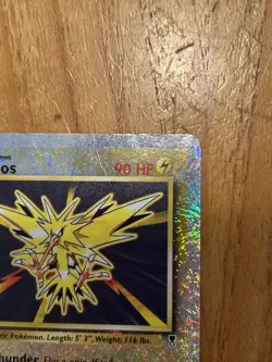 2002 Pokemon Legendary Collection Zapdos 19/110 Reverse Holo Rare Vintage LP/MP - Image 3