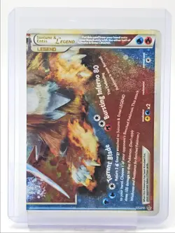 SUICUNE ENTEI LEGEND 2010 POKEMON HEARTGOLD & SOULSILVER DAMAGED 95/95 Q0405 - Image 1