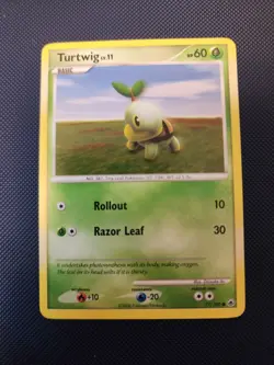 Pokemon Turtwig (77) Common Majestic Dawn 77/100 MP - Image 1