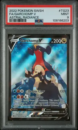 Garchomp V TG23 Astral Radiance Pokemon Sword & Shield PSA 9 - Image 1