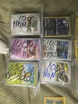 Pokemon Collectors Bulk Lot 600+ Cards 100 Trainers Holo Hitmonchan + 10 Vint - Image 3