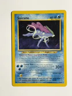 Suicune Pokemon Neo Revelation 27/64 Unlimited Non-Holo Rare NM - Image 2