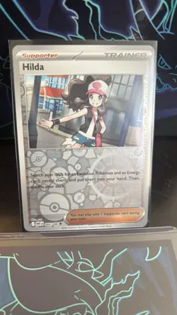 Pokemon TCG Hilda 084/086 Sv: White Flare Reverse Holo Trainer Supporter NM - Image 1
