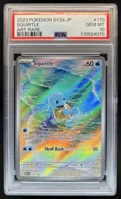 2023 Pokemon SV 151 Squirtle #170/165 PSA 10 GEM MINT - Image 1
