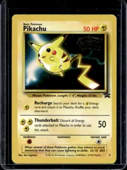 1999 Pokemon Wizards Black Star Promos Pikachu #4 - Image 1