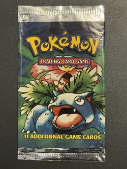 Pokemon Base Set Booster Pack Wrapper EMPTY Venusaur 1999 - Image 1