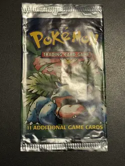 Pokemon Base Set Booster Pack Wrapper EMPTY Venusaur 1999 - Image 2