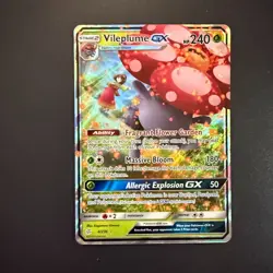 Vileplume GX 4/236 - SM - Cosmic Eclipse Ultra Rare Pokemon Holo 2019 LP - Image 1