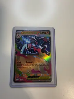 Pokemon Mega Charizard X EX Double Rare Holo 013/094 Mega Evolution Promo - Image 1
