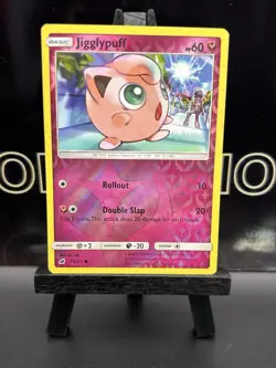 Jigglypuff 71/111 Sm-Crimson Invasion Reverse Holo Common Pokemon TCG 2017 MP - Image 2