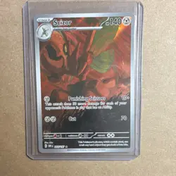 Pokemon TCG SV03: Obsidian Flames Scizor 205/197 Illustration Rare Holo 140 HP - Image 1